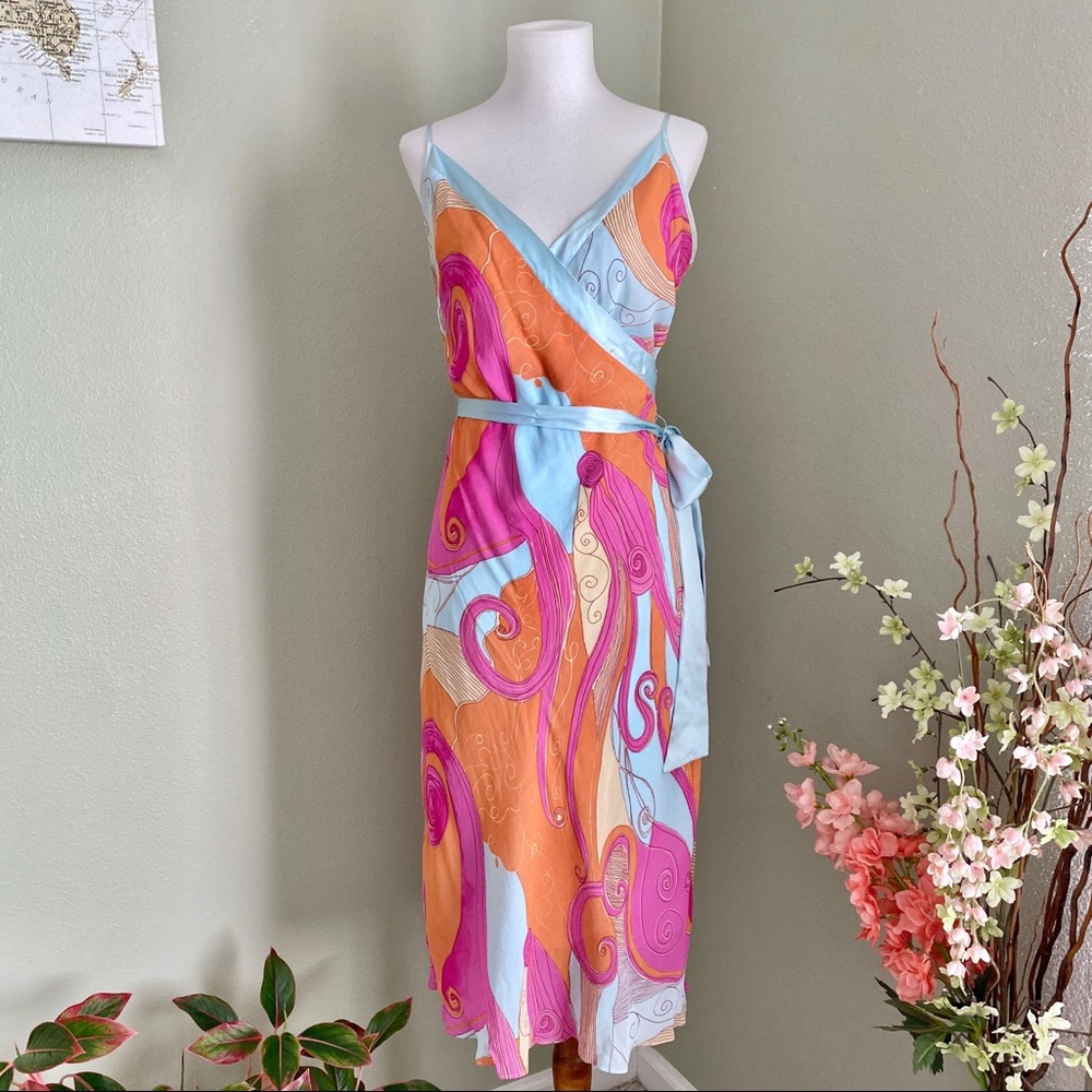 Arden B. Faux Wrap Dress